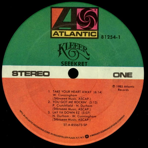 Kleeer - Seeekret | Atlantic (81254-1) - 3