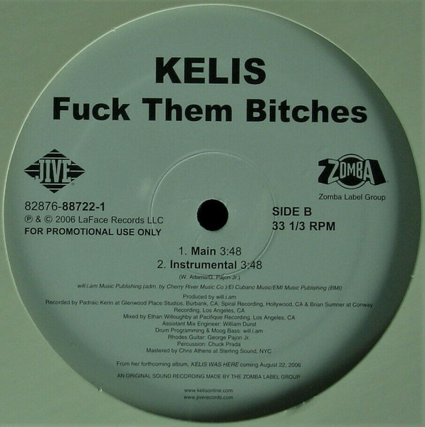 Kelis - Fuck Them Bitches | LaFace Records (82876-88722-1) - 2 Kelis - Fuck Them Bitches | LaFace Records (82876-88722-1) - 2