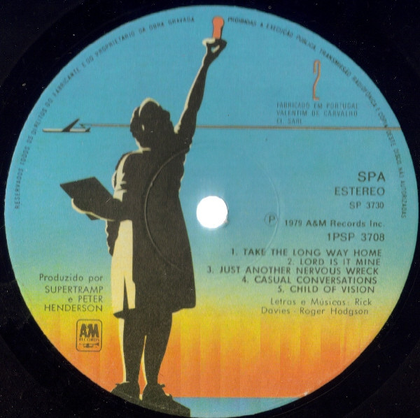Supertramp - Breakfast In America | A&M Records (1PSP 3708) - 4