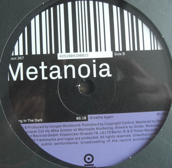 Imogen - Metanoia | Tresor (Tresor.367) - 2