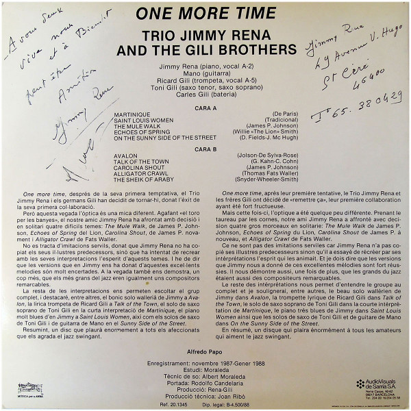 Trio Jimmy Rena And The Gili Brothers - One More Time | Musica Per A Anna (20.1345) - 2 Trio Jimmy Rena And The Gili Brothers - One More Time | Musica Per A Anna (20.1345) - 2