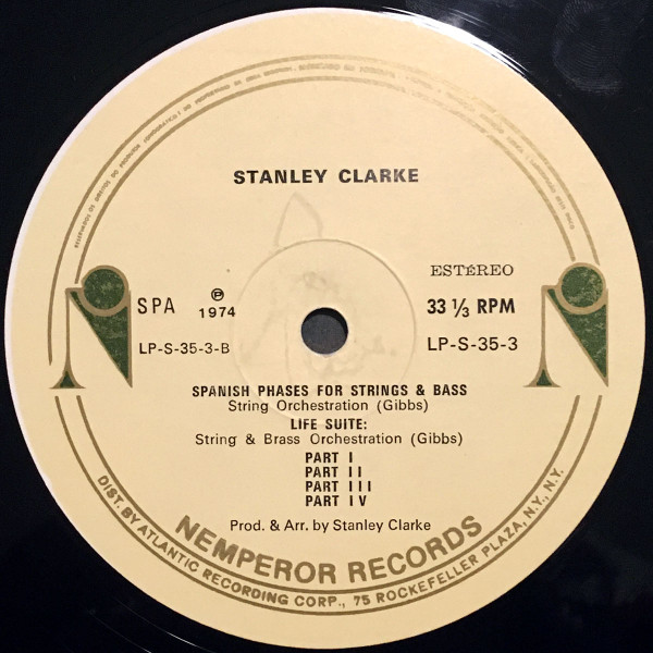 Stanley Clarke - Stanley Clarke | Nemperor Records (LP-S-35-3) - 2