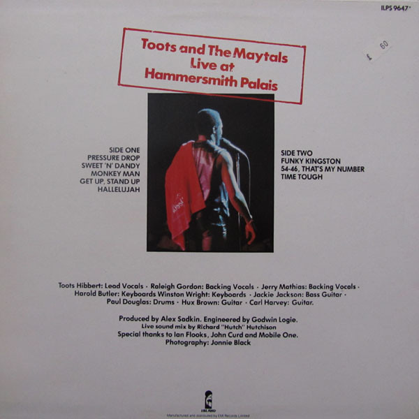 Toots & The Maytals - Live | Island Records (ILPS 9647*) - 2 Toots & The Maytals - Live | Island Records (ILPS 9647*) - 2