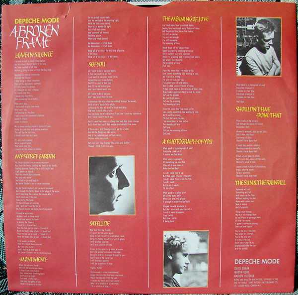 Depeche Mode - A Broken Frame | Vogue (540039) - 4 Depeche Mode - A Broken Frame | Vogue (540039) - 4