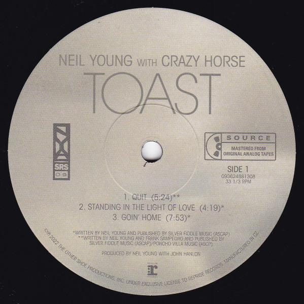 Neil Young With Crazy Horse - Toast | Reprise Records (093624881308) - 4