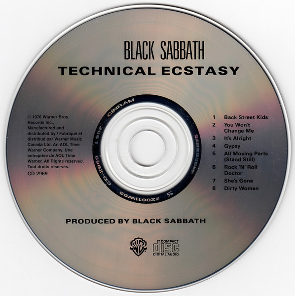 Black Sabbath - Technical Ecstasy [CD] | Warner Bros. Records (CD 2969) - 3