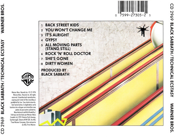 Black Sabbath - Technical Ecstasy [CD] | Warner Bros. Records (CD 2969) - 2