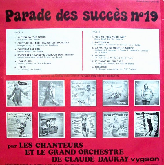 Claude Dauray Et Son Orchestre - Parade Des Succès N° 19 | Vygson (10173) - main