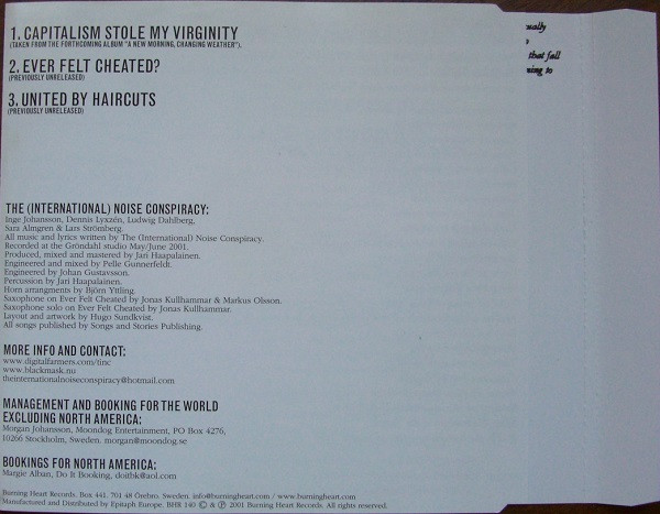 The International Noise Conspiracy - Capitalism Stole My Virginity | Burning Heart Records (BHR 140) - 4