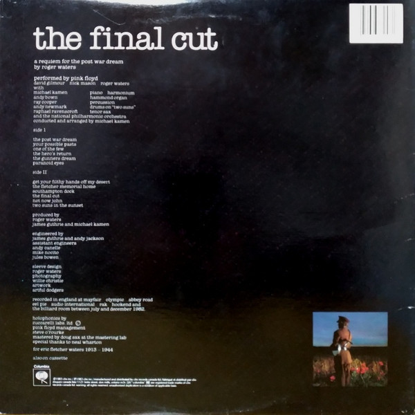 Pink Floyd - The Final Cut [Vinyl] | Columbia (QC 38243) - 4