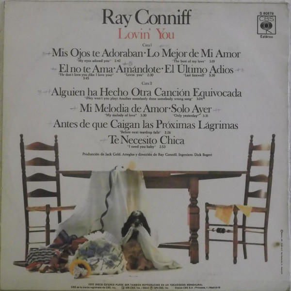 Ray Conniff - Lovin' You | CBS (S 80879) - 2