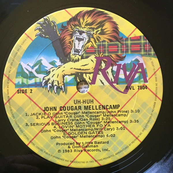 John Cougar Mellencamp - Uh-Huh | Riva (RVL 7504) - 4 John Cougar Mellencamp - Uh-Huh | Riva (RVL 7504) - 4