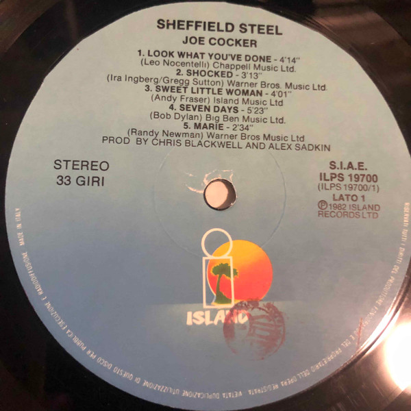Joe Cocker - Sheffield Steel | Island Records (ILPS 19700) - 3 Joe Cocker - Sheffield Steel | Island Records (ILPS 19700) - 3