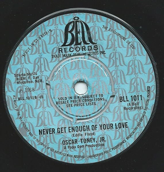 Oscar Toney Jr. - No Sad Song | Bell Records (BLL 1011) - 2