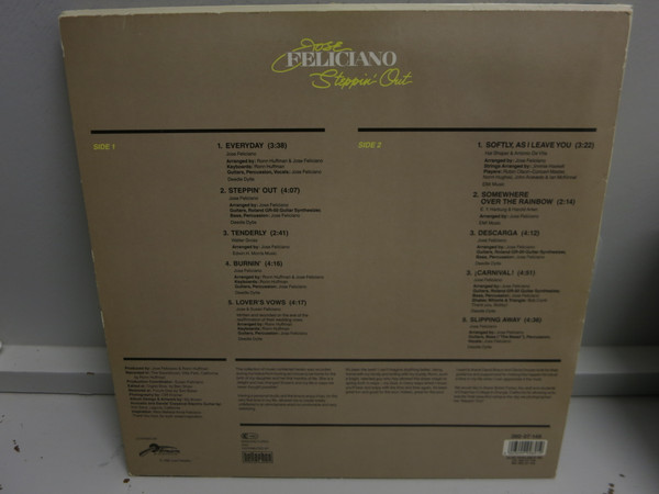 José Feliciano - Steppin' Out | Bellaphon (260 07 149) - 3