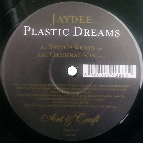 Jaydee - Plastic Dreams (Switch Remix) | Art & Craft Recordings (CRAFT12T) - 2 Jaydee - Plastic Dreams (Switch Remix) | Art & Craft Recordings (CRAFT12T) - 2