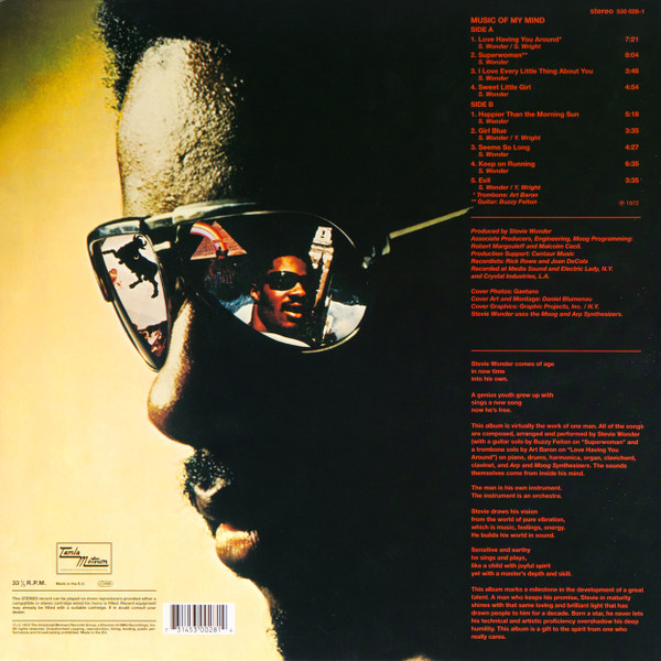 Stevie Wonder - Music Of My Mind | Tamla Motown (530 028-1) - 4