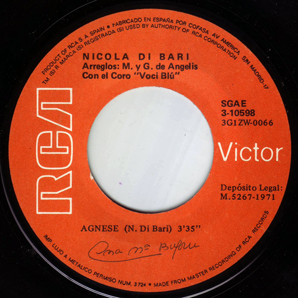 Nicola Di Bari - Il Cuore Ѐ Uno Zingaro | RCA Victor (3-10598) - 4 Nicola Di Bari - Il Cuore Ѐ Uno Zingaro | RCA Victor (3-10598) - 4