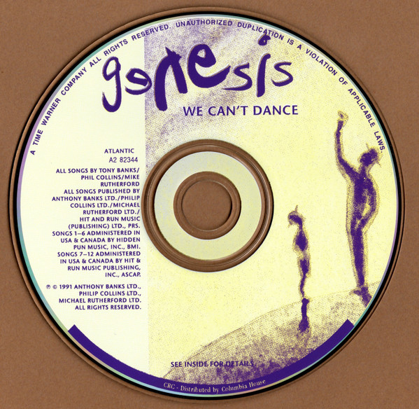 Genesis - We Can't Dance | Atlantic (A2 82344) - 3 Genesis - We Can't Dance | Atlantic (A2 82344) - 3
