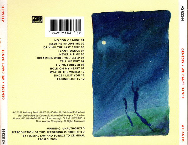 Genesis - We Can't Dance | Atlantic (A2 82344) - 2 Genesis - We Can't Dance | Atlantic (A2 82344) - 2