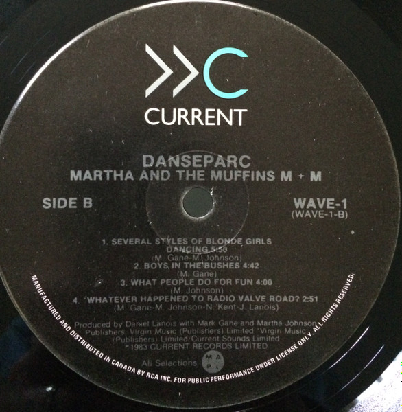 Martha And The Muffins / M + M - Danseparc [Vinyl] | Current (WAVE 1) - 5