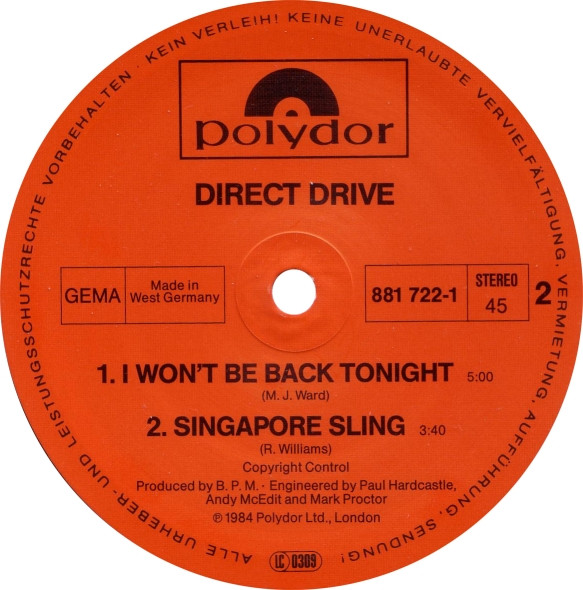 Direct Drive - Anything? | Polydor (881 722-1) - 3