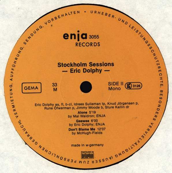 Eric Dolphy - Stockholm Sessions | Enja Records (3055) - 3 Eric Dolphy - Stockholm Sessions | Enja Records (3055) - 3