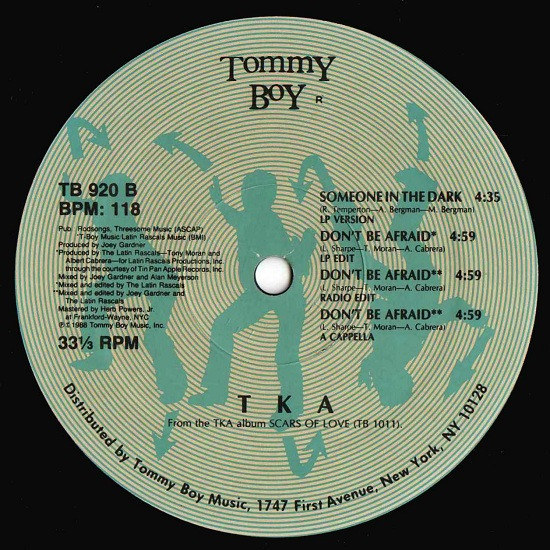 TKA - Don't Be Afraid | Tommy Boy (TB 920) - main