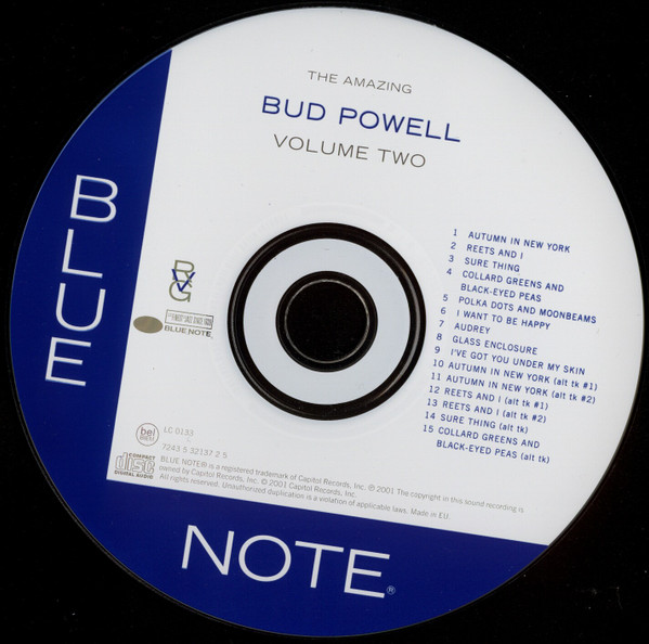 Bud Powell - The Amazing Bud Powell, Volume Two | Blue Note (7243 5 32137 2 5) - 3 Bud Powell - The Amazing Bud Powell, Volume Two | Blue Note (7243 5 32137 2 5) - 3