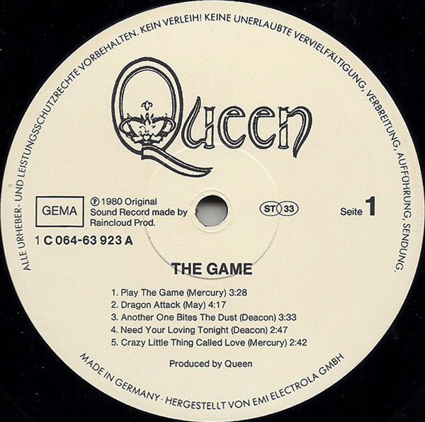 Queen - The Game | EMI (1C 064-63 923) - 3 Queen - The Game | EMI (1C 064-63 923) - 3