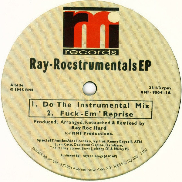 Ray Roc Hard - Ray-Rocstrumentals EP | RMI Records (RMI-9504-1) - main