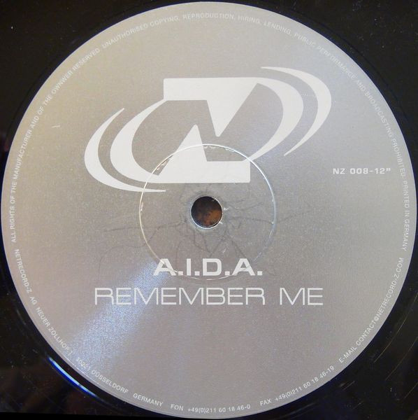 A.I.D.A. - Remember Me | Netrecord-Z (NZ 008) - 3 A.I.D.A. - Remember Me | Netrecord-Z (NZ 008) - 3