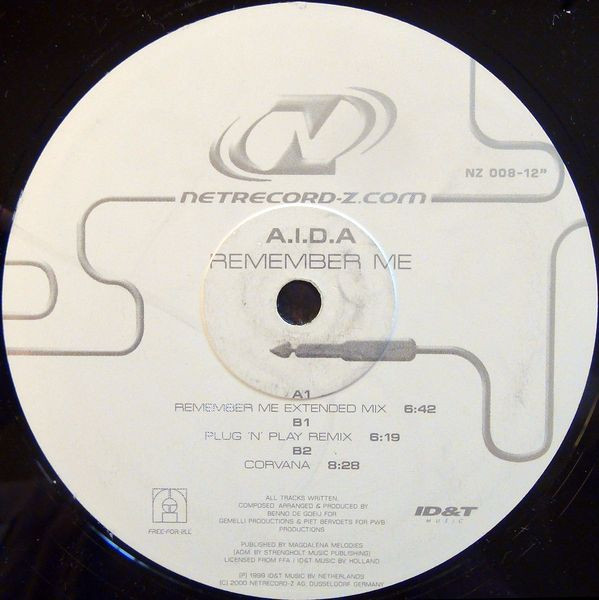A.I.D.A. - Remember Me | Netrecord-Z (NZ 008) - 4 A.I.D.A. - Remember Me | Netrecord-Z (NZ 008) - 4