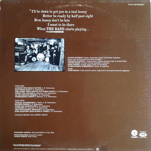 The Band - The Band | Capitol Records (STAO-132) - 2 The Band - The Band | Capitol Records (STAO-132) - 2