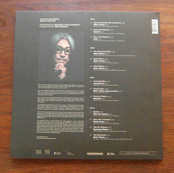 Ryuichi Sakamoto , Brussels Philharmonic Conducted By Dirk Brossé - Music For Film | Silva Screen (SILLP1524) - 4 Ryuichi Sakamoto , Brussels Philharmonic Conducted By Dirk Brossé - Music For Film | Silva Screen (SILLP1524) - 4