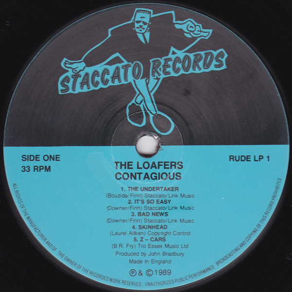 The Loafers - Contagious | Staccato Records (RUDE LP 1) - 3