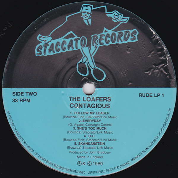 The Loafers - Contagious | Staccato Records (RUDE LP 1) - 4