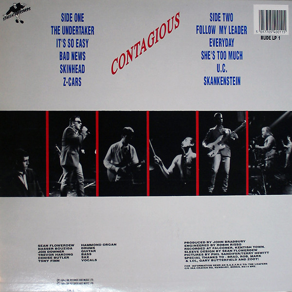 The Loafers - Contagious | Staccato Records (RUDE LP 1) - 2