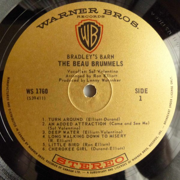 The Beau Brummels - Bradley's Barn | Warner Bros. Records (WS 1760) - 4 The Beau Brummels - Bradley's Barn | Warner Bros. Records (WS 1760) - 4