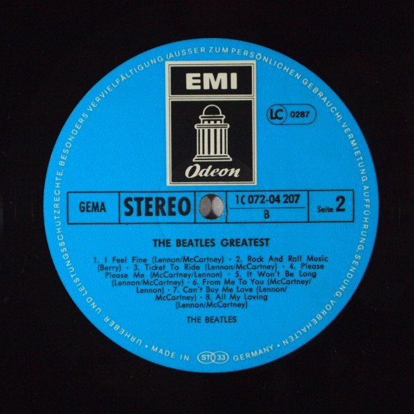 The Beatles - The Beatles' Greatest | Odeon (1C 072-04 207) - 4