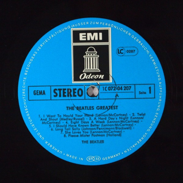 The Beatles - The Beatles' Greatest | Odeon (1C 072-04 207) - 3