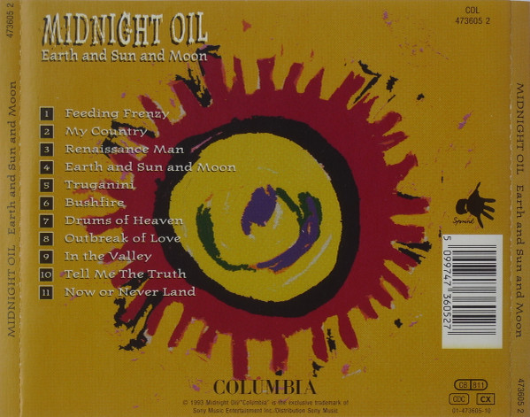 Midnight Oil - Earth And Sun And Moon | Columbia (COL 473605 2) - 4