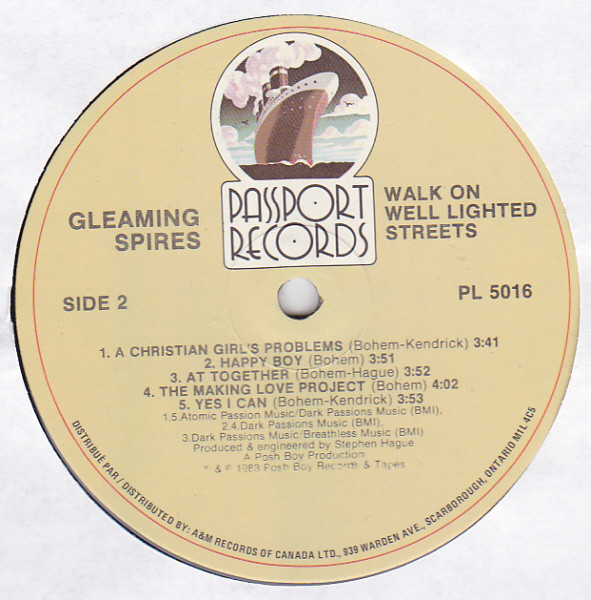 Gleaming Spires - Walk On Well Lighted Streets | Passport Records (PL 5016) - 4 Gleaming Spires - Walk On Well Lighted Streets | Passport Records (PL 5016) - 4