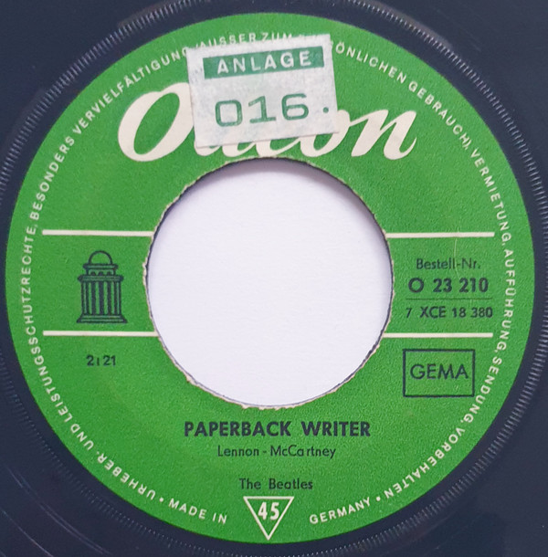 The Beatles - Paperback Writer | Odeon (O 23 210) - main