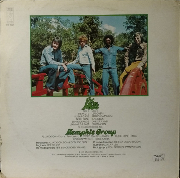 The M.G.'s - The MG's [Vinyl] | Stax (STS-3024) - 2