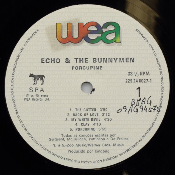 Echo & The Bunnymen - Porcupine | Korova (229 24-0027-1) - 2