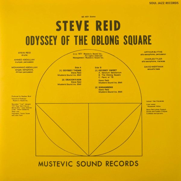 Steve Reid - Odyssey Of The Oblong Square | Soul Jazz Records (SJR LP514C) - 2