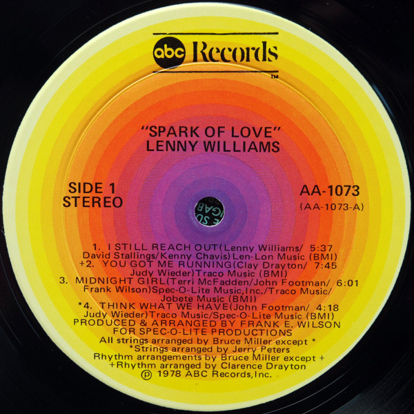 Lenny Williams - Spark Of Love | ABC Records (AA-1073) - 3 Lenny Williams - Spark Of Love | ABC Records (AA-1073) - 3