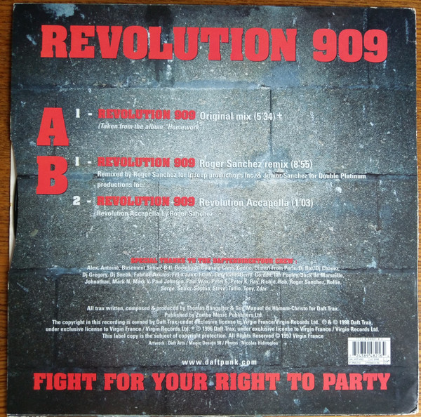 Daft Punk - Revolution 909 | Virgin France (7243 8 94821 6 4) - 2