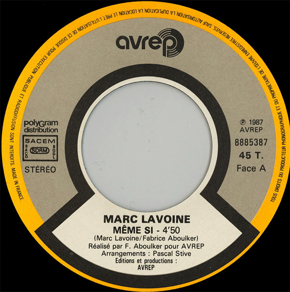 Marc Lavoine - Même Si | AVREP (888538-7) - 3